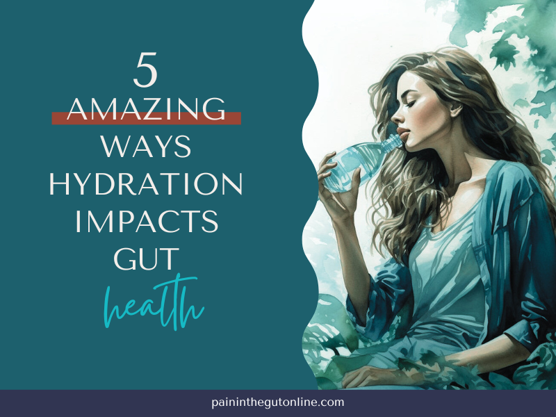woman drinking water because she know how hydration impacts gut health
