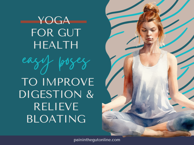 yoga for gut health, a woman in a yoga pose