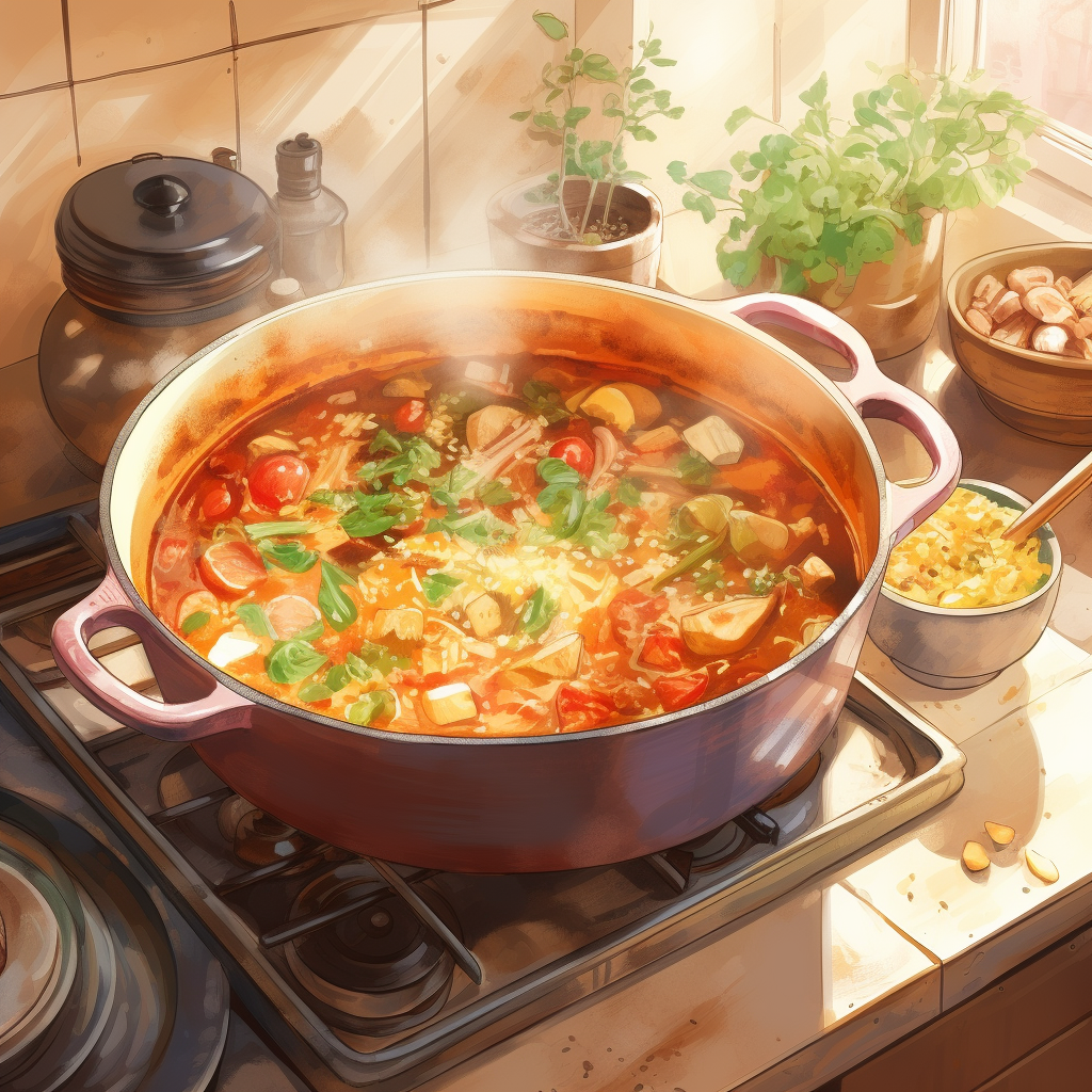 10-minute minestrone soup