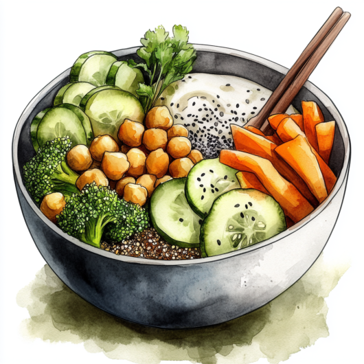 Easy Miso Tahini Buddha Bowl