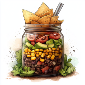 Taco Salad in a Mason Jar (Meal Prep-Friendly + Gut-Loving)