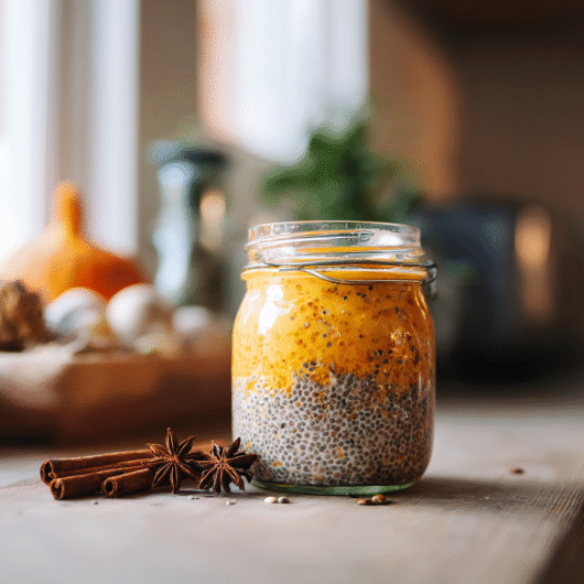 High Protein Pumpkin Chia Seed Pudding