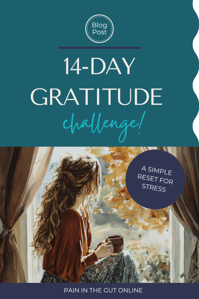 gratitude challenge a woman sitting in the window sill holding a cup of coffee