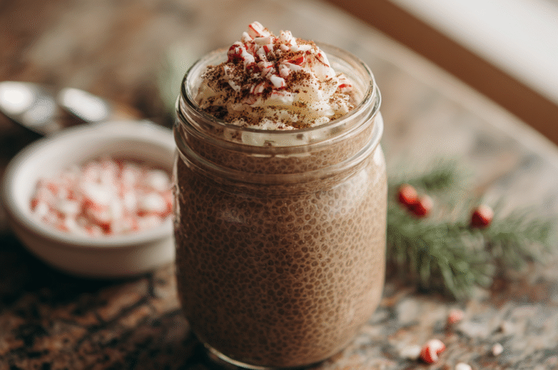 Peppermint Mocha Chia Pudding
