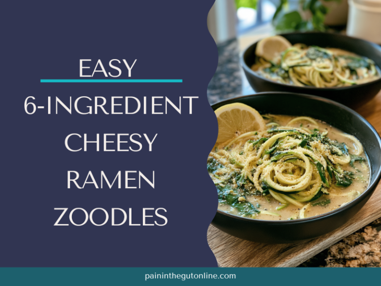 Easy 6-Ingredient Cheesy Ramen Zoodles