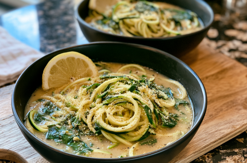 Easy 6-Ingredient Cheesy Ramen Zoodles
