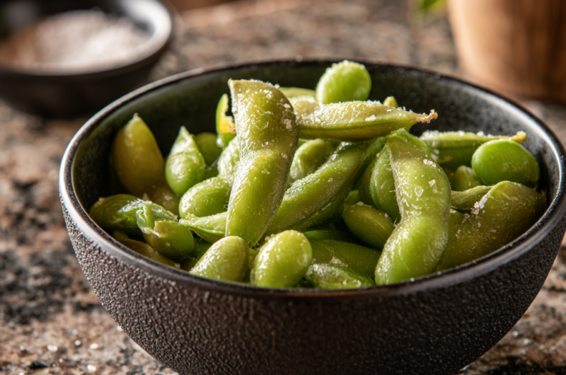 Easy 4-Ingredient Lemon Edamame