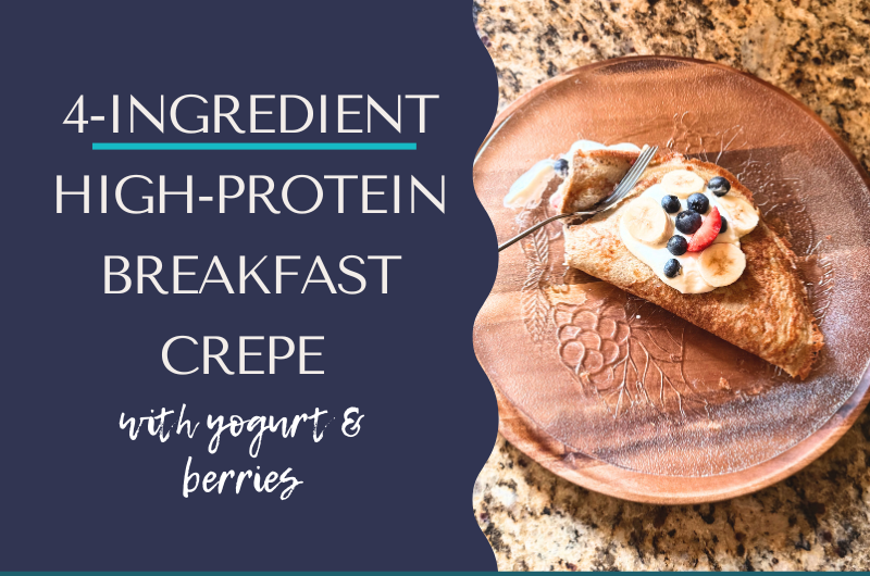 High-Protein Breakfast Crepe with Greek Yogurt and Berries