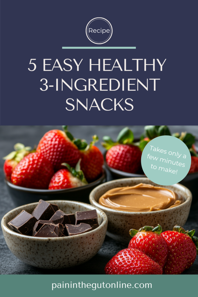 5 easy healthy 3 ingredient snacks